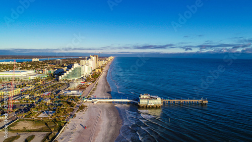 Drone Aerial of Daytona Beach, Florida, USA. photo