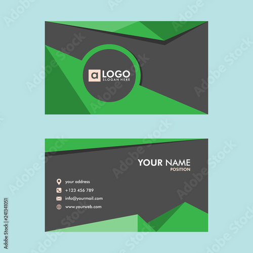 business card design vector template
