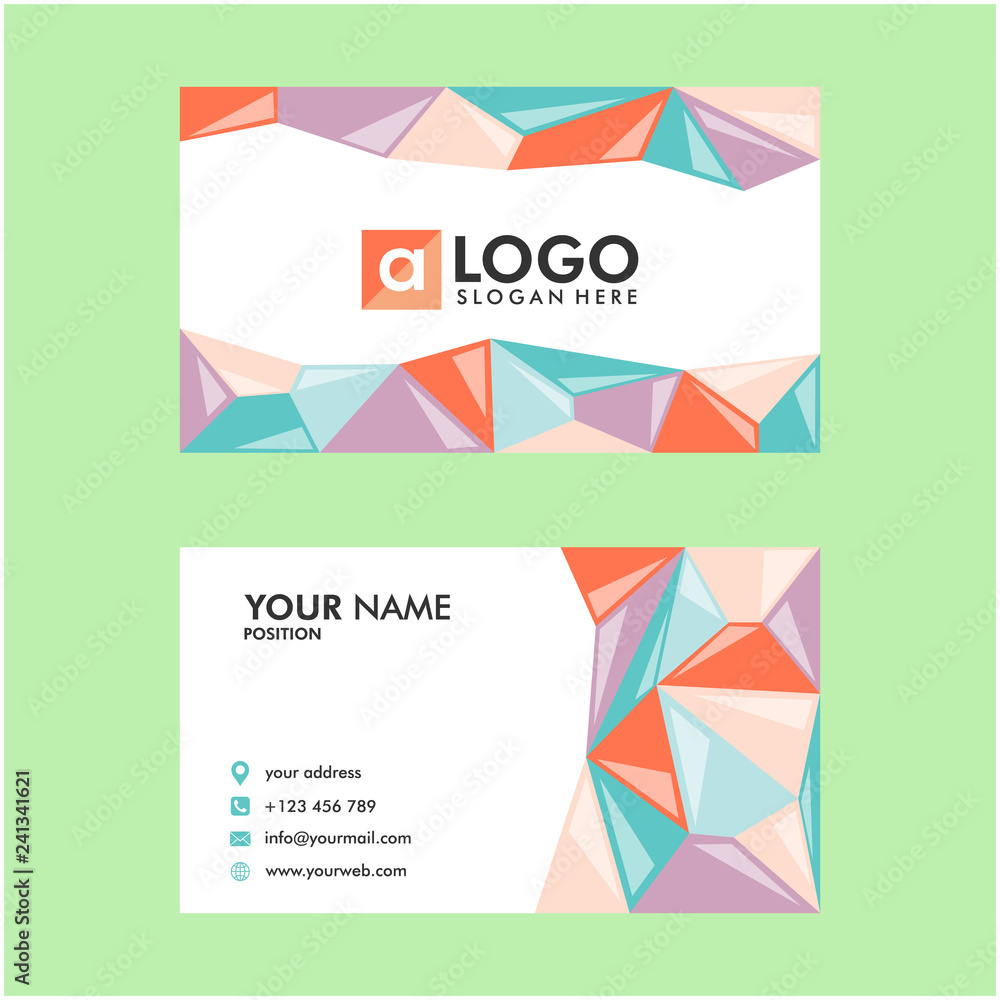 business card design vector template