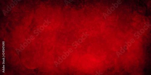 Abstract Red And Black Grunge Textured Background - 