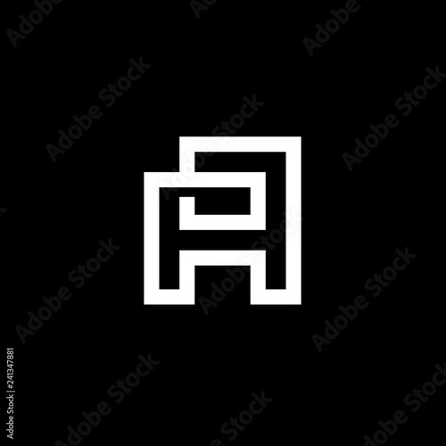 Outstanding Elegant Modern Black and White Color Alphabet A Initial Based Icon Logo Design - Vector © logomimi