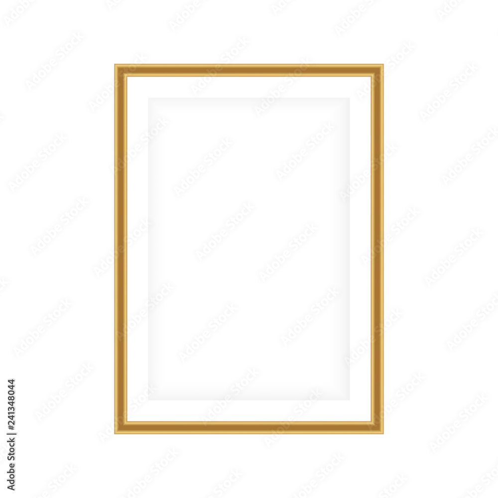 Realistic picture frame isolated on white background. Perfect for your presentations. Vector illustration EPS 10. Realistic picture frame isolated on white background. Perfect for your presentations. Vector illustration EPS 10.