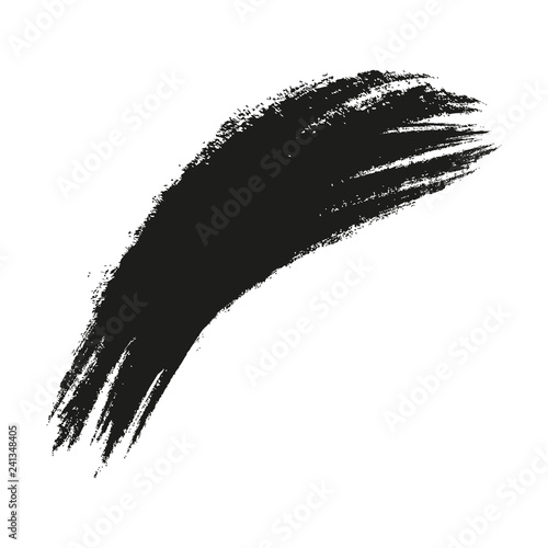 Paint splatter background. Grunge distress calligraphy ink stains. Black ink blow explosion. Splatter background. Spray paint drops. Vector illustration.