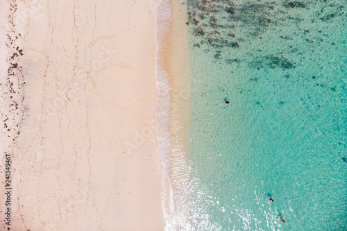 Vertical view of Pandawa Beach , Bali , no people 