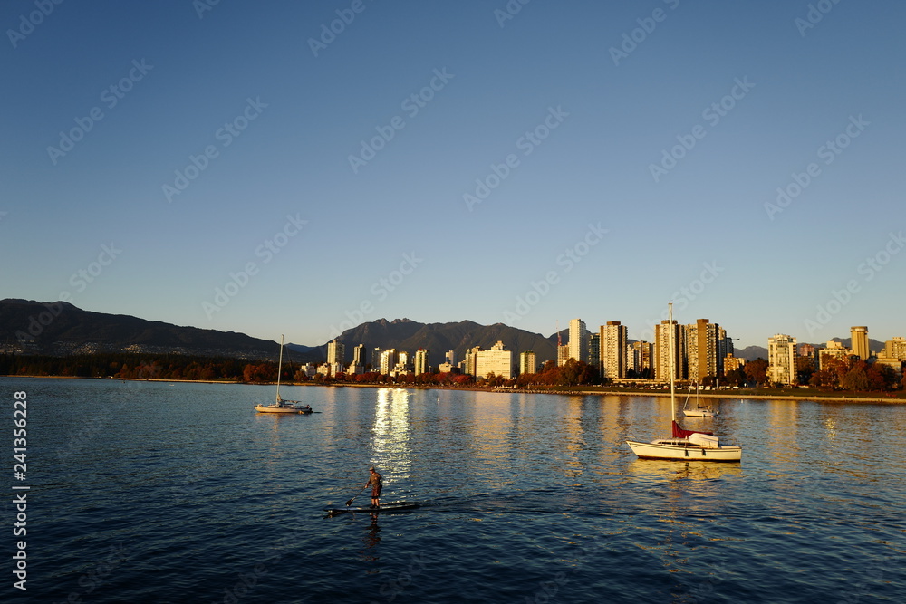Paddle boarding in False Creek Vancouver Paddle boarding in False Creek Vancouver