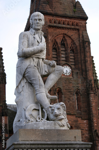 Robert Burns statue, Dumfries, Scotland