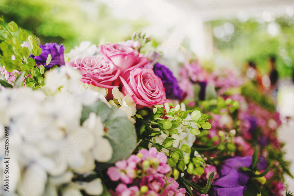 Bouquet of roses color, bridal wedding bouquet