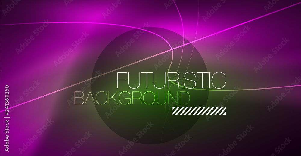 Neon glowing magic background, neon banner, night sky wallpaper. Magic light effect. Christmas abstract pattern. Neon glowing magic background, neon banner, night sky wallpaper. Magic light effect. Christmas abstract pattern.