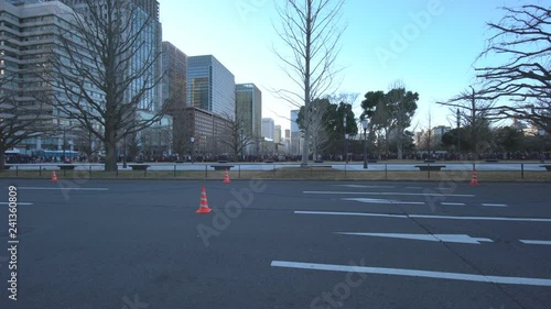 Tokyo,Japan-January 2, 2019: People queue for the event of visit of the General Public to the Palace for the New Year Greeting
