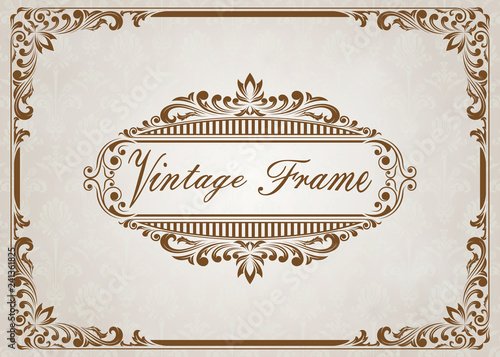 decorative frame in vintage style