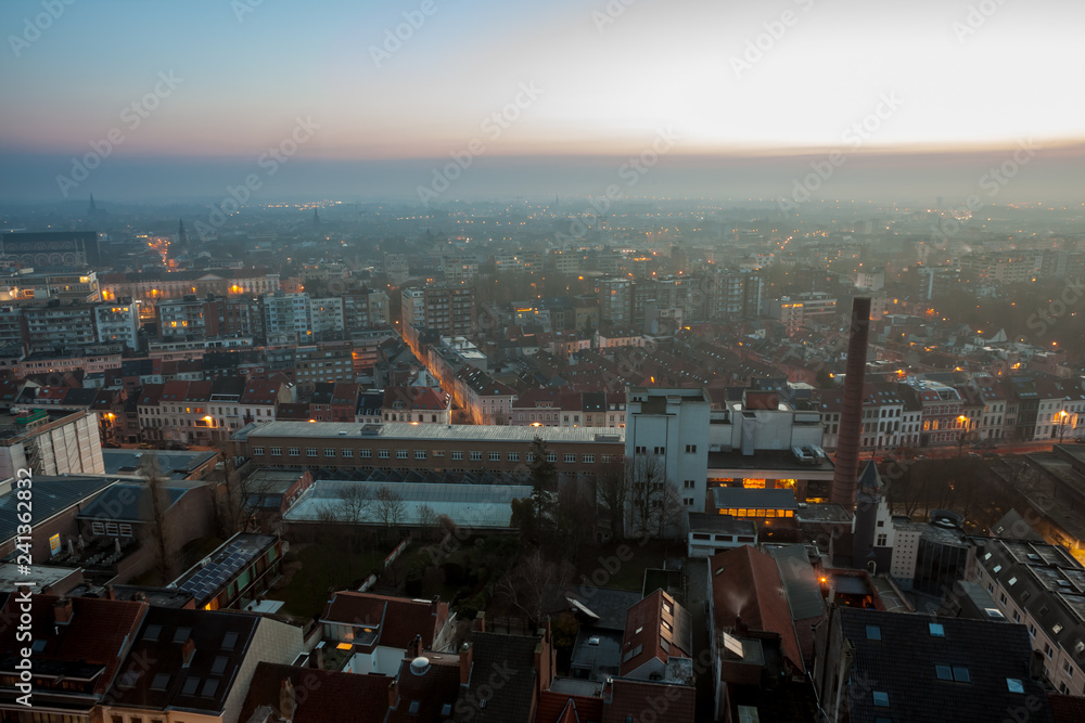 Fototapeta premium view over Ghent
