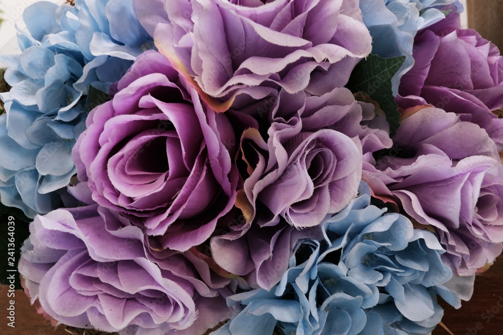 flowers on wooden table. flower shop concept. flowers on wooden table. flower shop concept.