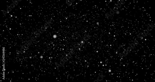 a view into the galaxy with moving stars