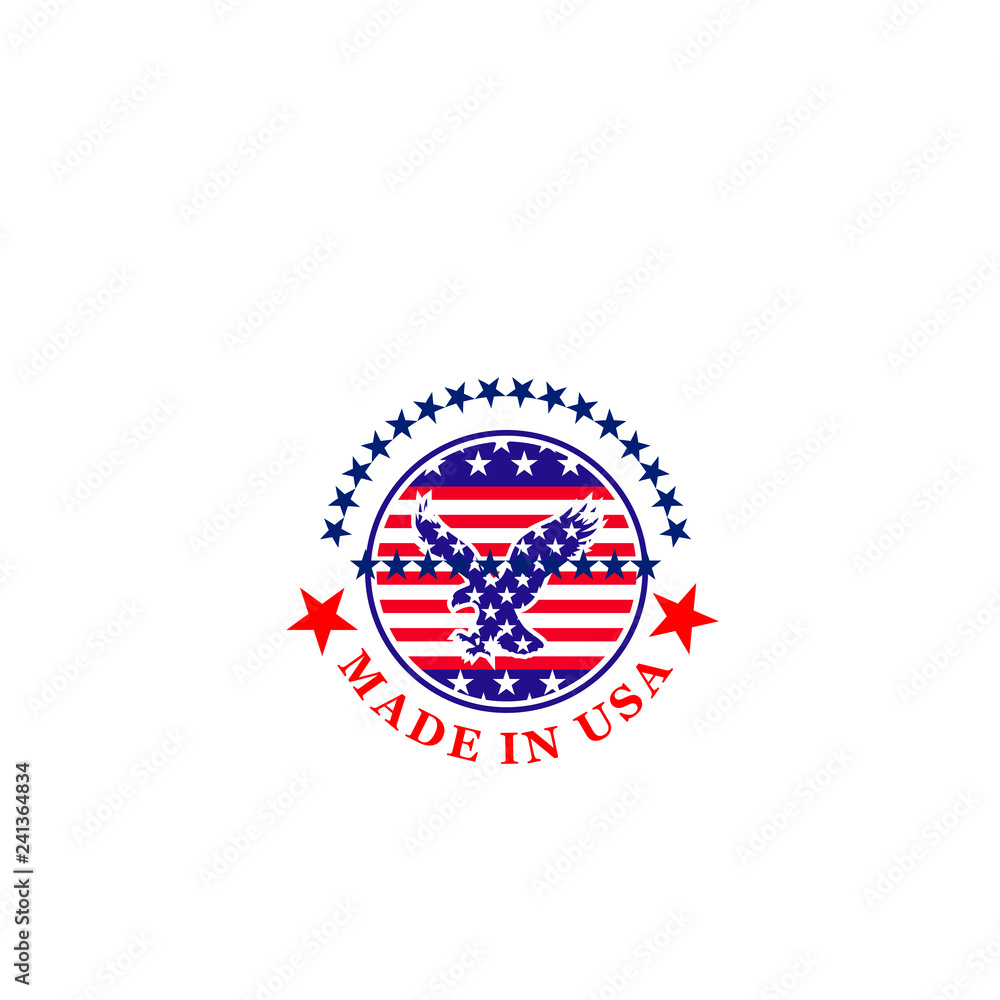 Vector sign made in America Vector sign made in America