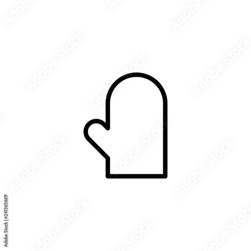 oven mitt icon vector