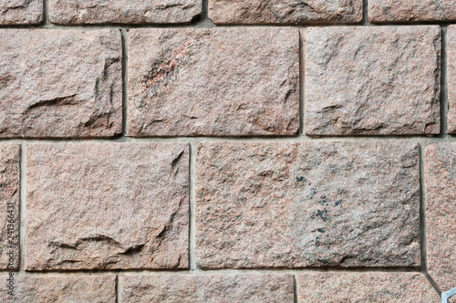 ściana z kamienia