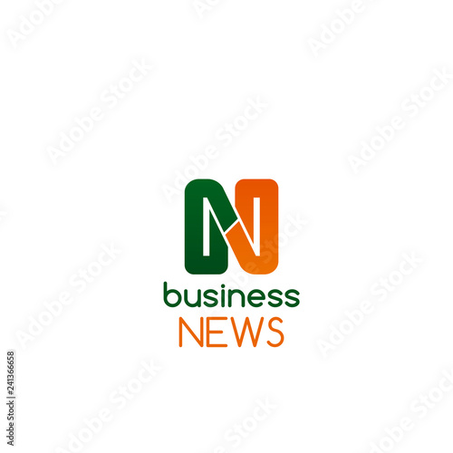 Business news vector badge