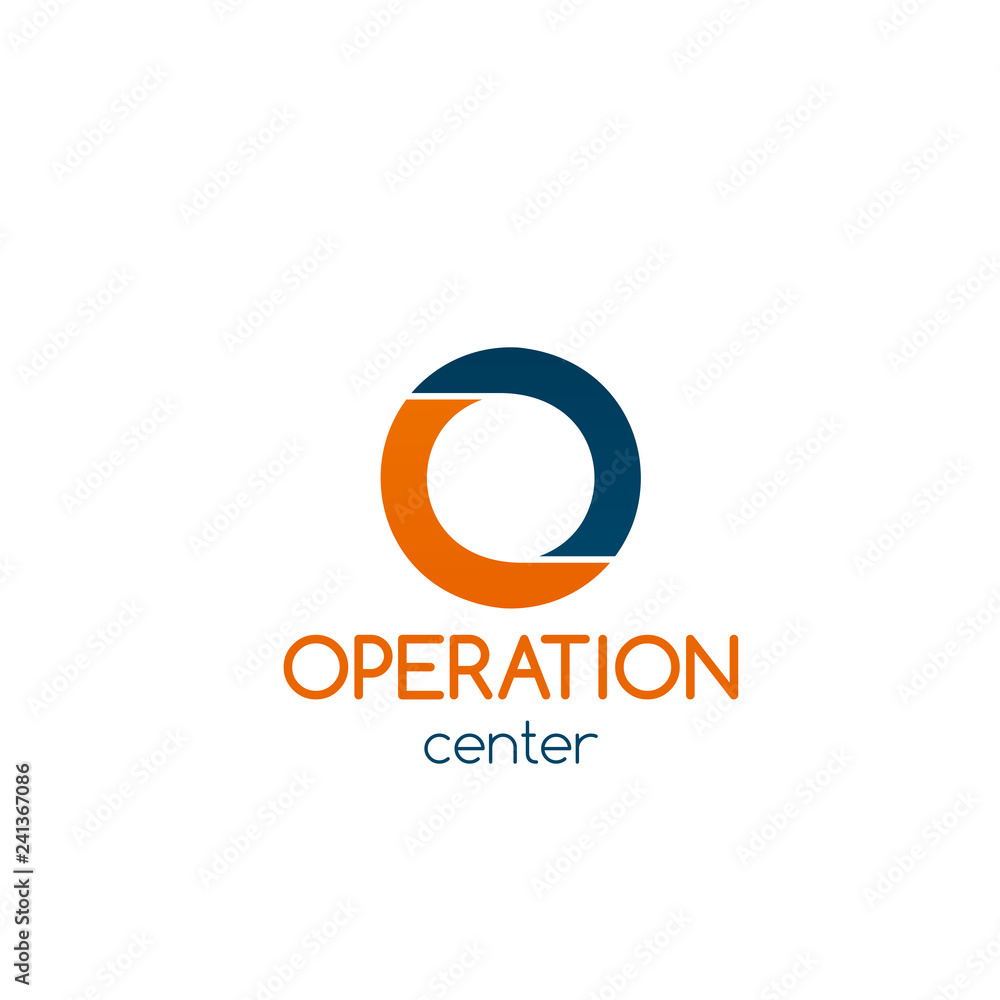 Vector badge for operation center
