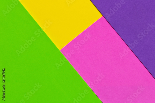 Color Trends background. Green yellow purple pink abstract geometric background.
