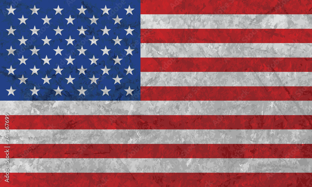 Fototapeta premium USA flag vintage
