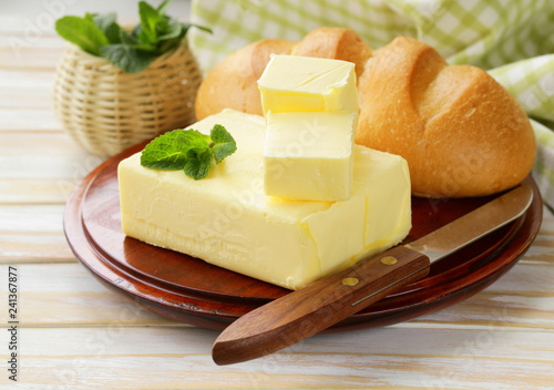 Fresh yellow dairy butter