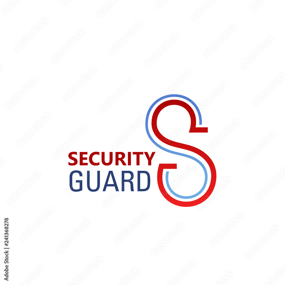 S letter vector icon for security standard