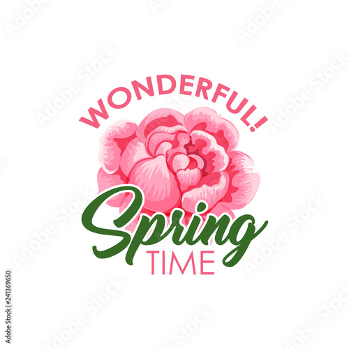 Wonderful spring time vector badge © Vector Tradition