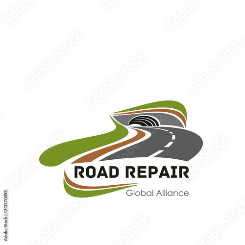 Vector icon for road repair or consturction