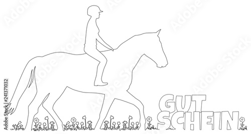Gutschein reiten