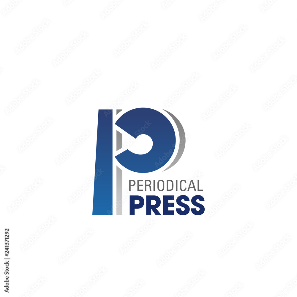 Periodical press vector sign Periodical press vector sign