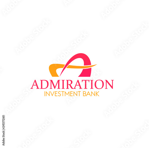 Vector sign for investment bank