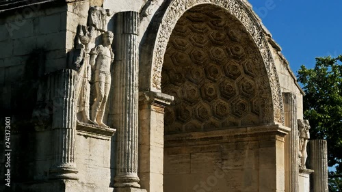 The triumphal arch,Glanum, roman ruins founded in 30 BC photo