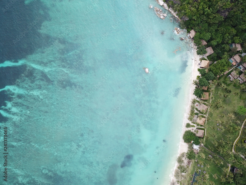 Aerial view of Shark Bay ,Thailand