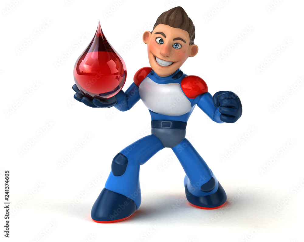 Super modern superhero - 3D Illustration Super modern superhero - 3D Illustration
