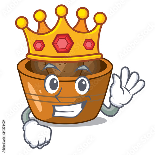 King gulab jamun sprinkled with sugar mascot