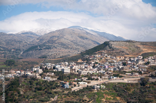 Ein Qiniya and Mount Hermon photo