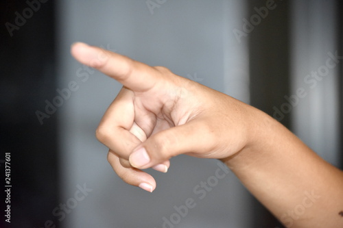 Attractive Female Pointing © dtiberio