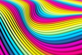 Colorful abstract blurred background with line and wave 3D illustration