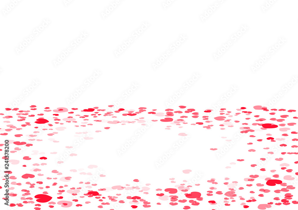 Heart, confetti falling on the floor, decoration of love, Valentines day vector abstract background illustration Heart, confetti falling on the floor, decoration of love, Valentines day vector abstract background illustration