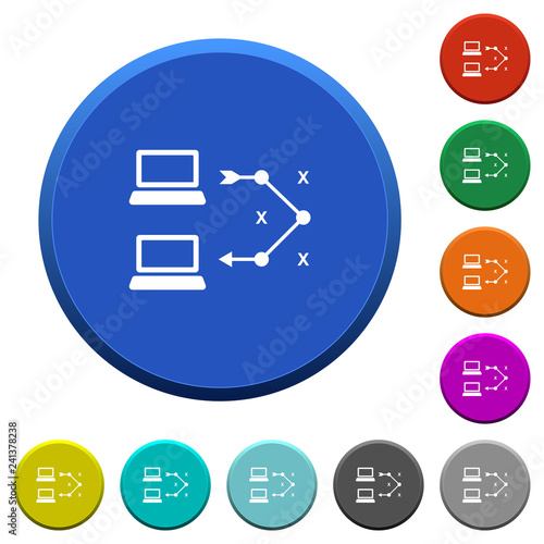 Traceroute remote computer beveled buttons