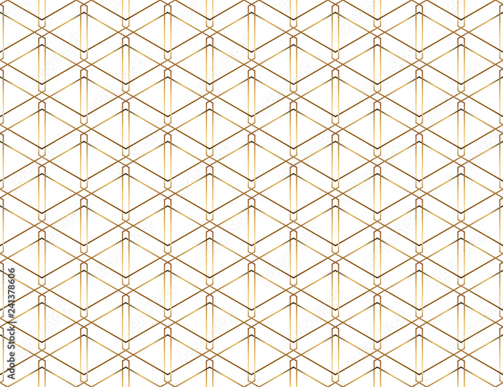 Seamless geometric golden lines pattern. Modern design background with rhombus. Golden texture. Seamless geometric golden lines pattern. Modern design background with rhombus. Golden texture.