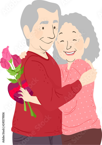 Senior Couple Valentines Hu...