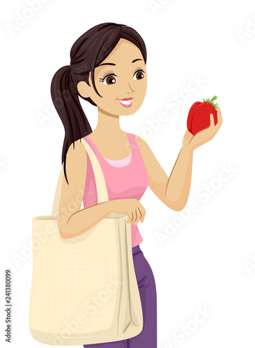 Teen Girl Farmers Market Ba...