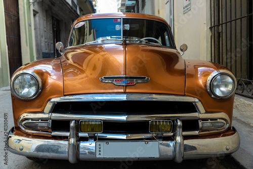 Oldtimer in Havanna Kuba gold