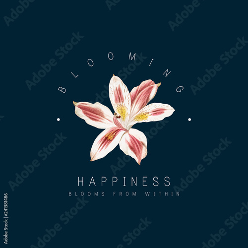 Lily flower badge