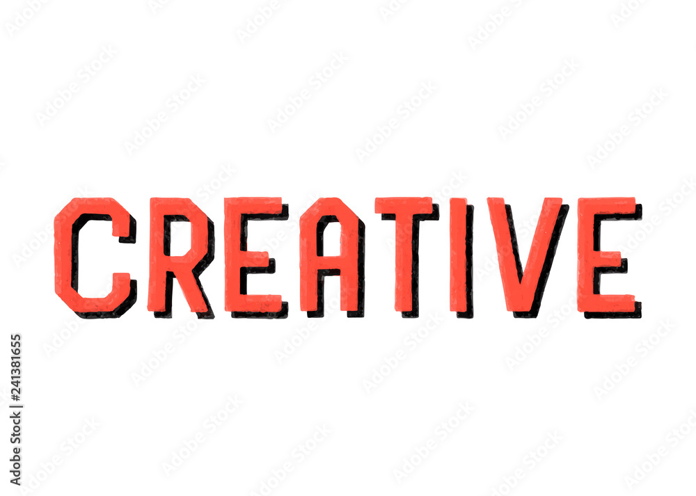 Handwritten style of Creative typography Handwritten style of Creative typography