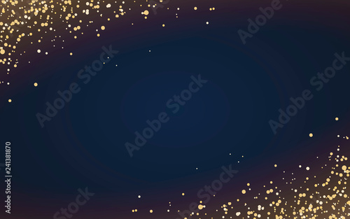 Minimal wallpaper with decorative gold glitter particles