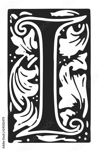 Letter I Ornament Decoration #isolated #vector