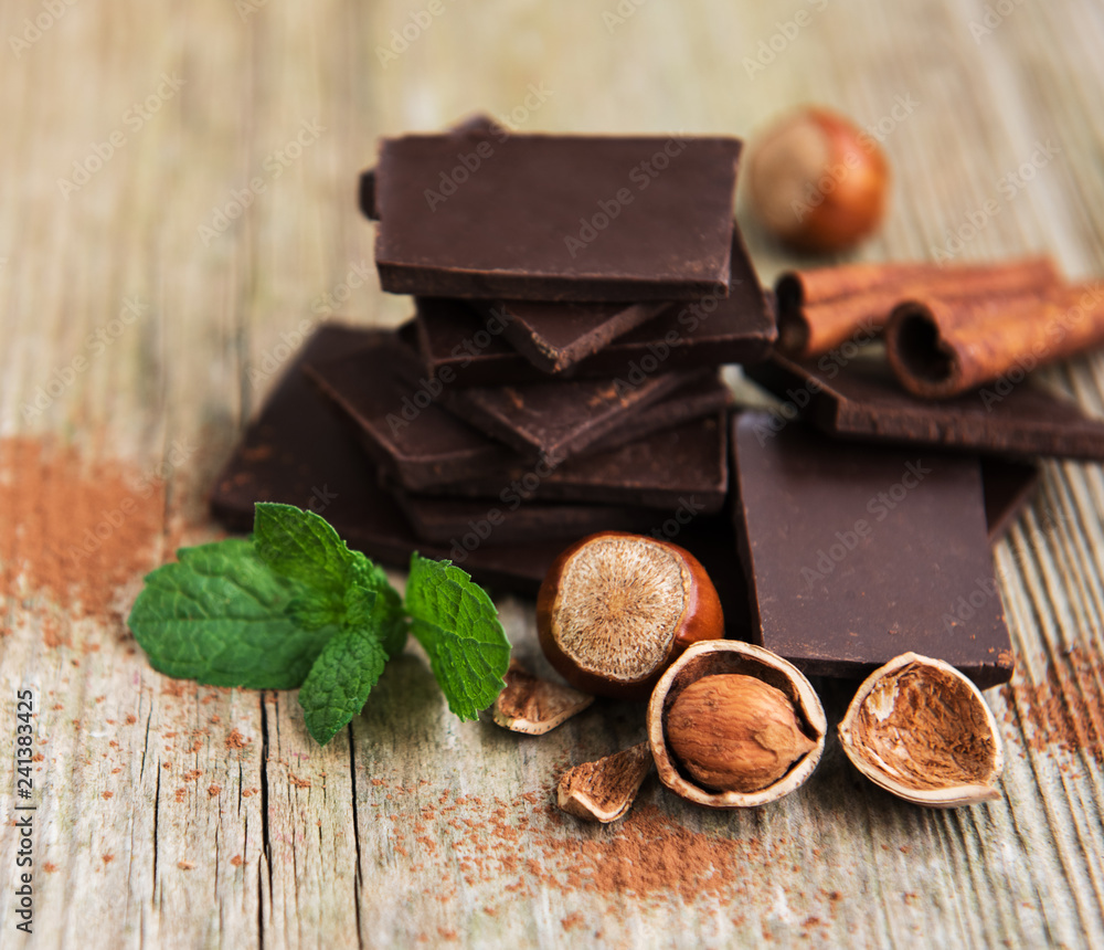 Chocolate with hazelnuts Chocolate with hazelnuts