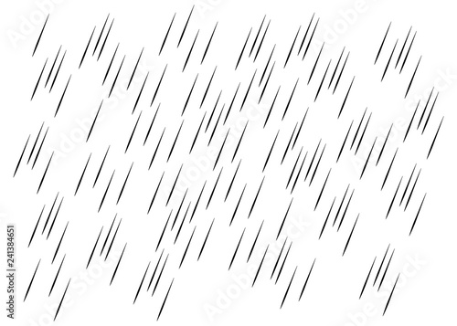 Rain transparent background. Water drops rainfall vector pattern photo